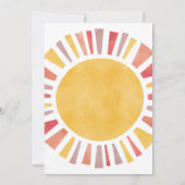 Erste Reise um die Sonne Einladung (Rückseite)