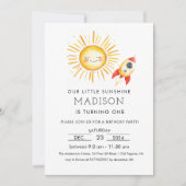 Erste Reise um die Sonne Einladung (Vorderseite)