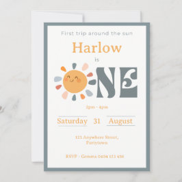 Erste Reise um die Sonne Einladung