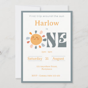Erste Reise um die Sonne Einladung