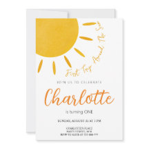 Erste Reise um die Sonne Einladung