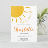 Erste Reise um die Sonne Einladung (Stehend Vorderseite)