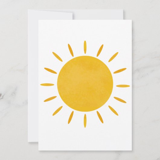 Erste Reise um die Sonne Einladung (Rückseite)