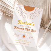 Erste Reise um die Sonne Einladung | Boho