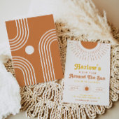 Erste Reise um die Sonne Einladung | Boho