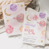 Erste Reise um die Sonne Einladung | Weltraum