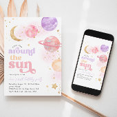 Erste Reise um die Sonne Einladung | Weltraum