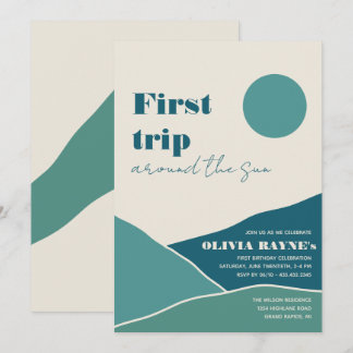 Erste Reise um die Sonne | Einladung zum Geburtsta