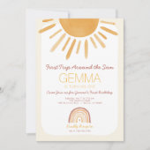 Erste Reise um die Sonne Einladung zum Geburtstag (Vorderseite)