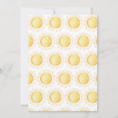 erste Reise um die Sonne Einladung zum Geburtstag (Rückseite)