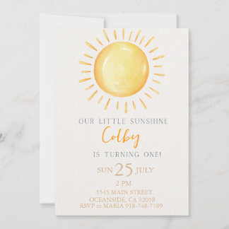 erste Reise um die Sonne Einladung zum Geburtstag