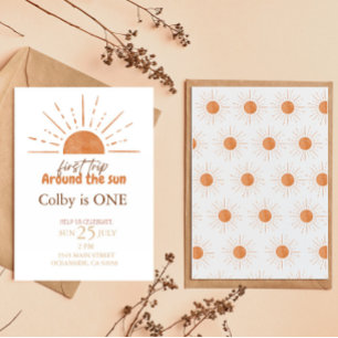 erste Reise um die Sonne Einladung zum Geburtstag