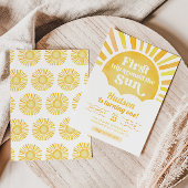 Erste Reise um die Sonne Erster Geburtstag Einladung