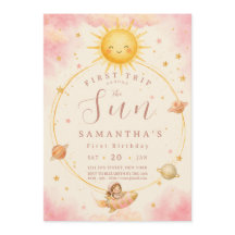 Erste Reise um die Sonne Erstes Geburtstagsmädchen