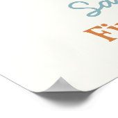 Erste Reise um die Sonne Geburtstag Begrüßungszeic Poster (Ecke)