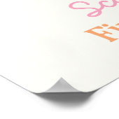 Erste Reise um die Sonne Geburtstag Begrüßungszeic Poster (Ecke)