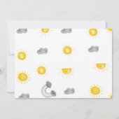 Erste Reise um die Sonne Geburtstag Danke Karte (Rückseite)