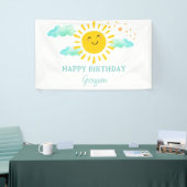 Erste Reise um die Sonne glücklich Geburtstag Banner (Messeveranstaltung)