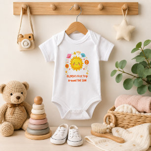 Erste Reise um die Sonne/individuell Baby Strampler