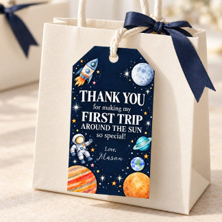Erste Reise um die Sonne Navy Weltraum-Geburtstag Geschenkanhänger