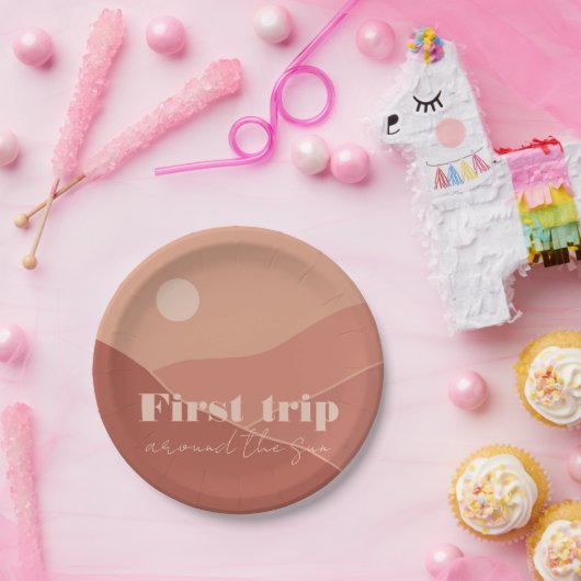 Erste Reise um die Sonne | PARTY Pappteller (Party)