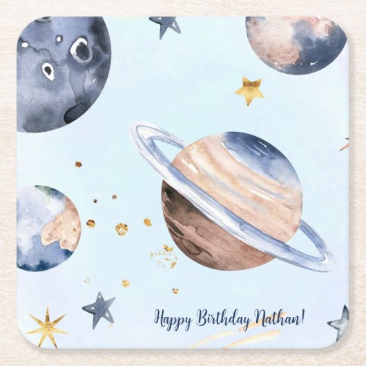 Erste Reise um die Sonne Rechteckiger Pappuntersetzer (Vorderseite)