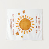 Erste Reise um die Sonne - Sonnenschein 1. Geburt Wandteppich (Vorderseite (Horizontal))