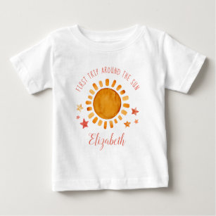 Erste Reise um die Sonne - Sonnenschein 1. Geburts Baby T-shirt