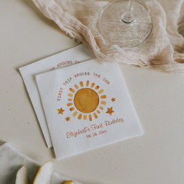 Erste Reise um die Sonne - Sonnenschein 1. Geburts Serviette