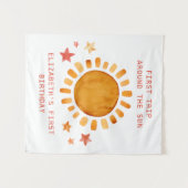 Erste Reise um die Sonne - Sonnenschein 1. Geburts Wandteppich (Vorderseite (Horizontal))