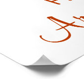 Erste Reise um die Sonne - Sonnenschein Willkommen Poster (Ecke)