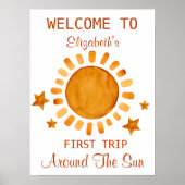 Erste Reise um die Sonne - Sonnenschein Willkommen Poster (Vorne)