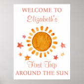 Erste Reise um die Sonne - Sonnenschein Willkommen Poster (Vorne)