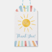 Erste Reise um die Sonne Vielen Dank für Ihr Inter Geschenkanhänger (Vorderseite)