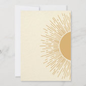 Erste Reise um die Sonne zum Geburtstag Einladung (Rückseite)