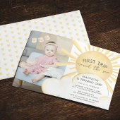 Erste Reise um die Sonne zum Geburtstag Einladung