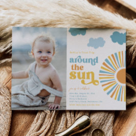 Erste Reise um die Sonne zum Geburtstag Einladung