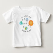 Erste Reise um die Sonnentage-Planeten Baby T-shirt (Vorderseite)