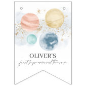 Erste Reise um die Sun Birthday Banner Bunt (Erste Fahne)