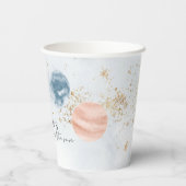 Erste Reise um die Sun Paper Party Cups Pappbecher (Rückseite)