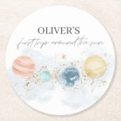 Erste Reise um die Sun Paper Untersetzer (Vorderseite)