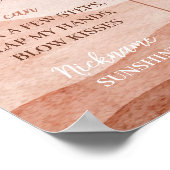 Erste Reise um Sun Birthday Meilenstein Poster (Ecke)