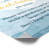 Erste Reise um Sun Birthday Time Kapselunterschrif Poster (Ecke)