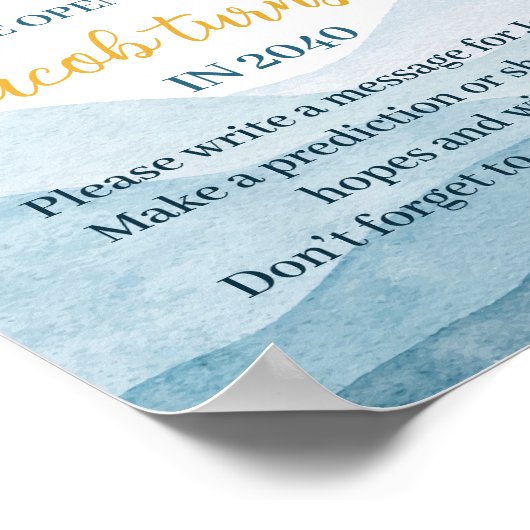 Erste Reise um Sun Birthday Time Kapselunterschrif Poster (Ecke)