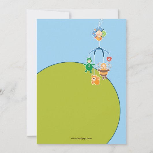 Erste Reiszeremonie Mobile Einladung (Rückseite)