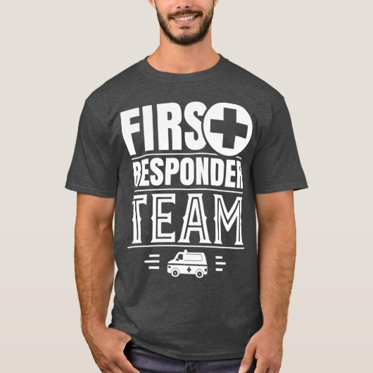 Erste Responder Team Helper Emergency EMT T-Shirt (Vorderseite)