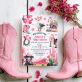 Erste Rodeo Albern Goose Cowgirl Western Geburtsta Einladung