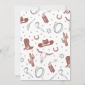 Erste Rodeo Birthday Einladung (Rückseite)