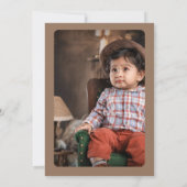 Erste Rodeo Birthday Einladung (Rückseite)