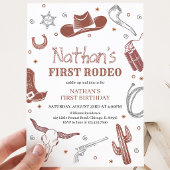 Erste Rodeo Birthday Einladung